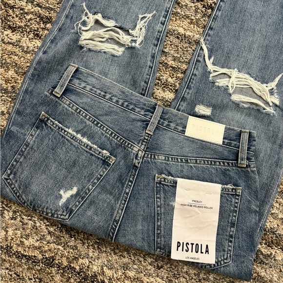 Pistola High Rise Jeans Sz 26 | Pistola Presley High Rise Relaxed Roller Jeans - Picture 13 of 16